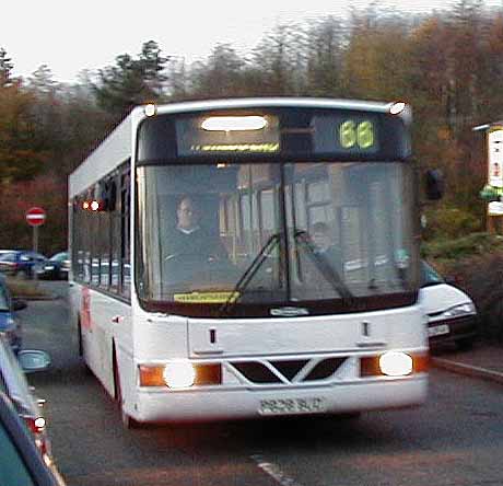 Pete's Travel Dennis Dart SLF Wright Crusader P828BUD